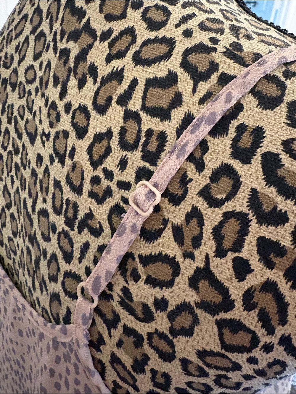 Express Tan Leopard-Print V-Neck Cami - Picture 5 of 5